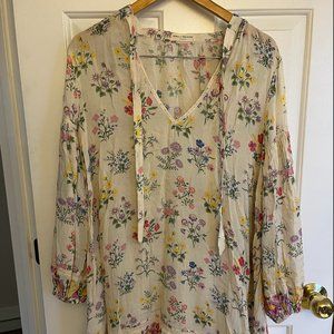 Spell floral tunic - small. Slip not included